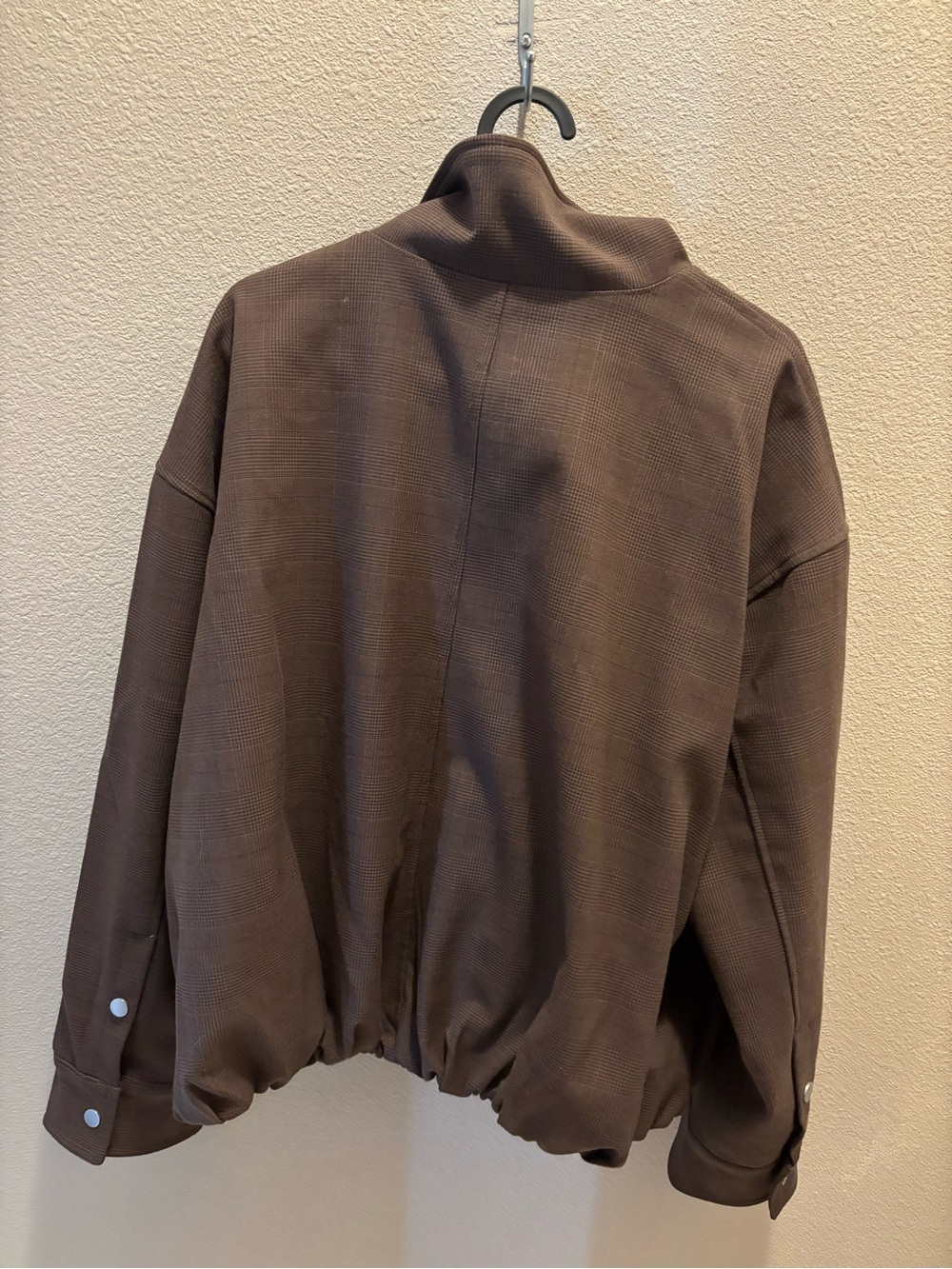 Brown Funnel Neck Jacket - Picture 5 of 7